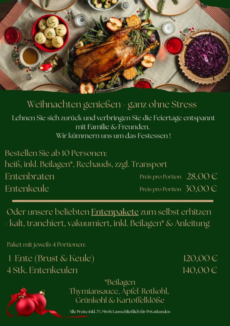 Weihnachtsangebot Privat